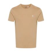 Korte Mouw Custom T-Shirt Polo Ralph Lauren , Beige , Heren