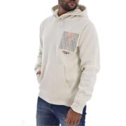 Beige Hoodie met Opgezet Logo Guess , Beige , Heren