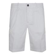 Witte Bermuda Shorts voor Mannen Eleventy , White , Heren