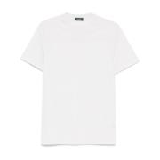 Lichtgrijze Katoenen T-shirt Stijlvol Eco Zanone , Gray , Heren