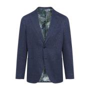 Blauwe Jas Elegantie Comfort Moderne Garderobe Etro , Blue , Heren