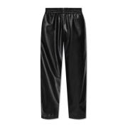 Broek gemaakt van eco-leer Adidas Originals , Black , Heren