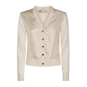 Beige Sweater Collectie Tory Burch , Beige , Dames