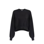 Zwarte Oversized Logo Sweatshirt Elisabetta Franchi , Black , Dames