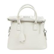 Stijlvolle leren handtas voor vrouwen Maison Margiela , White , Dames