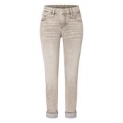 Rijke Slimme Authentieke Denim Jeans MAC , Brown , Dames