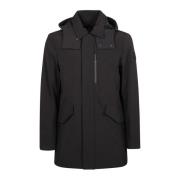 Zachte Shell Jas voor Mannen Woolrich , Black , Heren