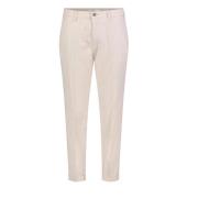 Beige Oprolbare Katoenen Chino`s MAC , Beige , Dames