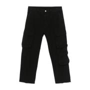 Zwarte Cargo Jeans met knoopsluiting Nine In The Morning , Black , Her...