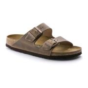 Arizona Oiled Leather Sandalen Birkenstock , Brown , Heren