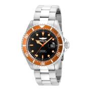 Pro Diver Quartz Horloge - Zwarte Wijzerplaat Invicta Watches , Gray ,...