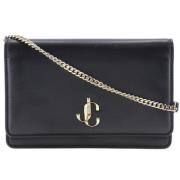 Pre-owned Leather wallets Jimmy Choo Pre-owned , Black , Dames