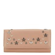 Pre-owned Leather wallets Jimmy Choo Pre-owned , Beige , Dames