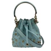 Pre-owned Leather shoulder-bags Jimmy Choo Pre-owned , Blue , Dames