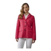 Elegante Vrouwelijke Blazer Jas Framboos Junge , Red , Dames