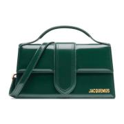 Groene leren crossbodytas Jacquemus , Green , Dames