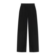 Zijden loszittende broek Theory , Black , Dames