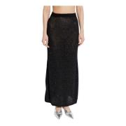 Rok met decoratieve afwerking Balenciaga , Black , Dames