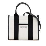 Pre-owned Canvas handbags Balenciaga Vintage , White , Dames