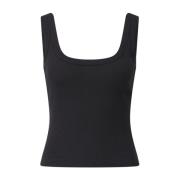 Geribbeld Crop Top Faye Citizens of Humanity , Black , Dames