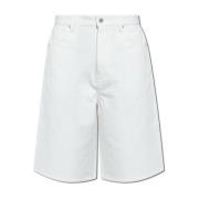 Bermuda shorts met logo Jil Sander , White , Heren