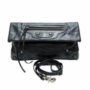 Pre-owned Leather crossbody-bags Balenciaga Vintage , Black , Dames