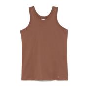 Stijlvolle Tanktop voor Vrouwen Loulou Studio , Brown , Dames