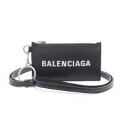 Pre-owned Leather wallets Balenciaga Vintage , Black , Heren