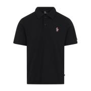 Zwarte T-shirts en Polos Grenoble Stijl Moncler , Black , Heren