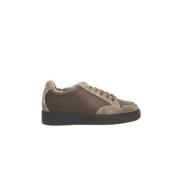 Beige Leren Heren Sneakers Cerruti 1881 , Beige , Heren