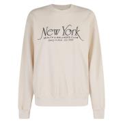 Vintage Crewneck Sweatshirt Sporty & Rich , Beige , Dames