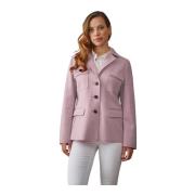 Elegante Vrouwelijke Blazer Jas Roze Junge , Pink , Dames