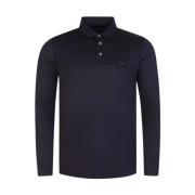 Lange mouw poloshirt Emporio Armani , Blue , Heren