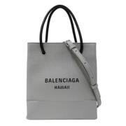 Pre-owned Leather balenciaga-bags Balenciaga Vintage , Gray , Dames