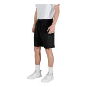 Sportieve Bermuda Shorts voor Mannen Emporio Armani EA7 , Black , Here...