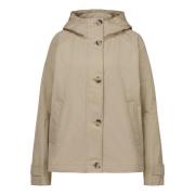 Sportieve Trenchcoat met capuchon Milestone , Beige , Dames