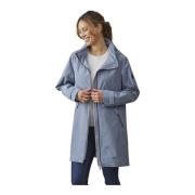 Comfort Fit Ocean Blue Lange Jas Junge , Blue , Dames