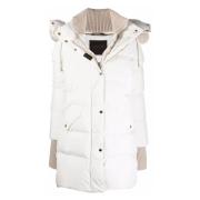 Witte Piumino Jas Moorer , White , Dames