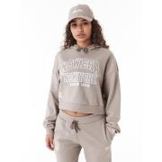 Pastel Brown Crop Arch Sweatshirt New Era , Gray , Dames