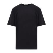 Katoenen Crew-neck T-shirt met korte mouwen Lemaire , Black , Heren