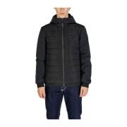 Zwarte Gewatteerde Hoodie Jas Mannen Herfst/Winter Calvin Klein , Blac...