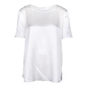 Zijden korte mouw witte blouse Max Mara , White , Dames