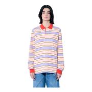 Gestreept poloshirt met contrastdetails JW Anderson , Multicolor , Dam...