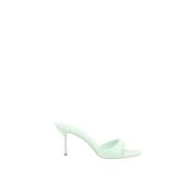 Chique Stiletto Hak Patent Leren Sandalen Paris Texas , Green , Dames