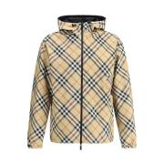 Omkeerbare Waterdichte Hoodie met Rits Burberry , Multicolor , Heren