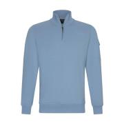 Half Zip Sweat Pullover Cavallaro , Blue , Heren