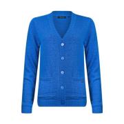 Cardigan Vest Lange Mouw Roberto sarto , Blue , Dames