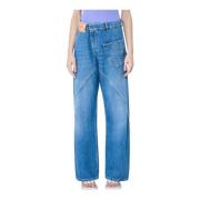 Gewassen werkkleding jeans JW Anderson , Blue , Dames