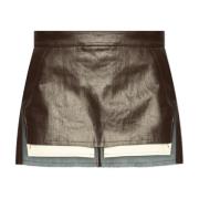 Rok Mist Cutoff Mini Rick Owens , Brown , Dames