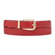 Rode en zwarte riem met gouden gesp Kazar , Red , Dames